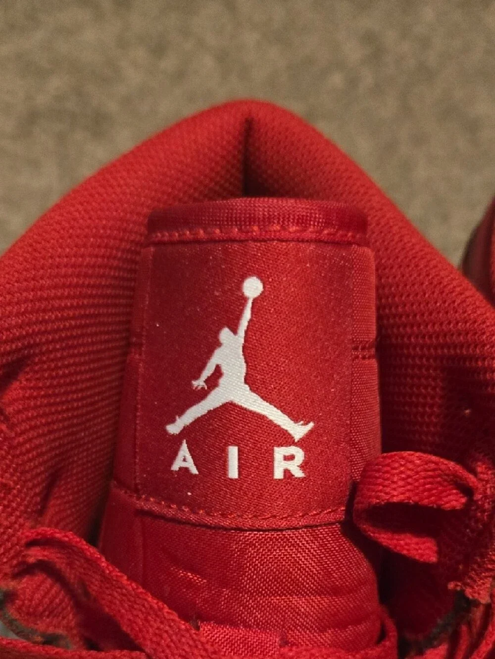 Nike Red High-Top Jumpman Sneakers - Picture 10 of 15